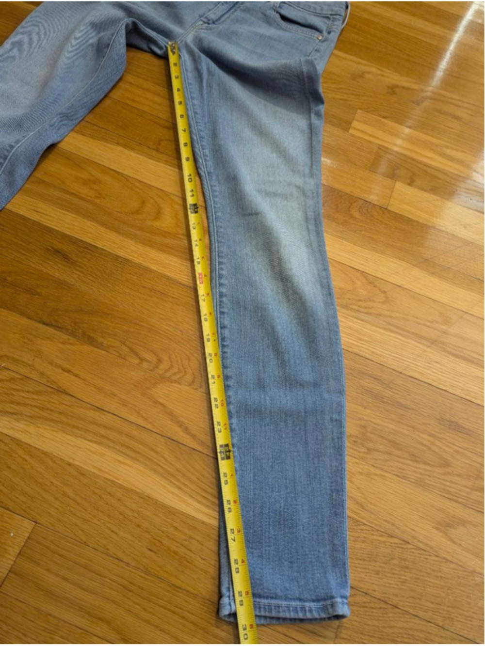 MOTHER Looker Skinny Jeans Light Kitty Blue Size 27 - Picture 11 of 14